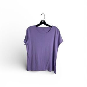 Croft & Barrow Purple Short Sleeve Tee size L